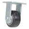 Vestil Rubber Rigid Caster 4 In. Diameter x 2 In. Width 551 Lb. Capacity Black/Gray CST-VE-4X2MRA-R - alternate 2
